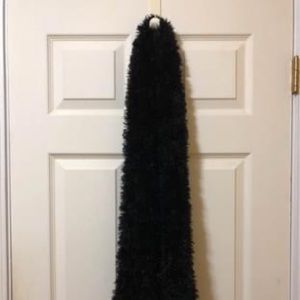 Black fuzzy cold water creek scarf